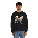 Kishu Ken Unisex 50/50 Crewneck Sweatshirt