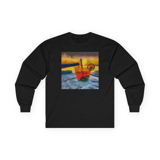 Cocktails at Sea Ranch Unisex Cotton Long Sleeve Tee