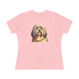 Lhasa Apso  Women's Relaxed Fit Cotton Tee