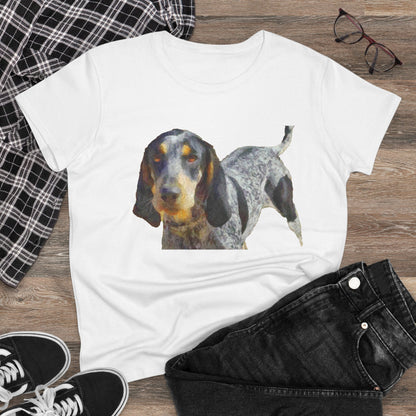 Bluetick Coonhound Women's Midweight Cotton Tee