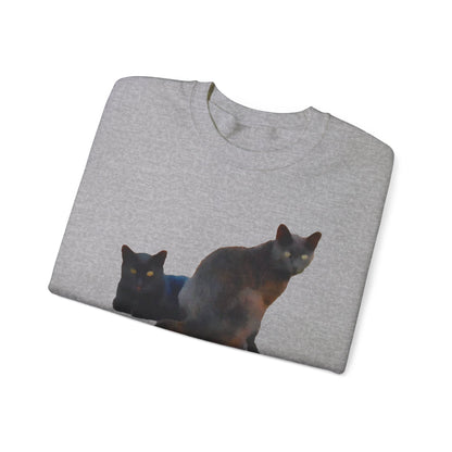 Black Cats 'Sifnos Sisters' Unisex 50/50  Crewneck Sweatshirt