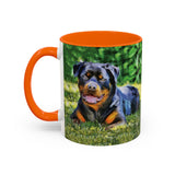 Rottweiler - Lina Accent Coffee Mug (11, 15oz)