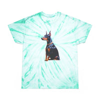 Doberman Pinscher Tie-Dye Tee, Cyclone