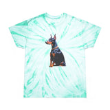 Doberman Pinscher Tie-Dye Tee, Cyclone