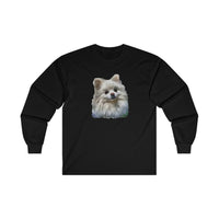 Pomeranian 'Snowball' Unisex Cotton Long Sleeve Tee