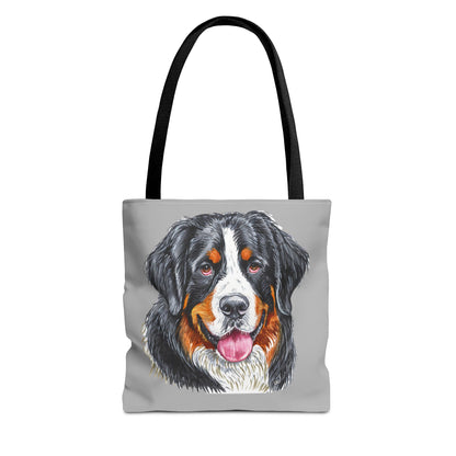 Bernese Mountain Dog Polyester Tote Bag (AOP)
