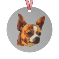 Chihuahua 'Paco' Metal Ornaments