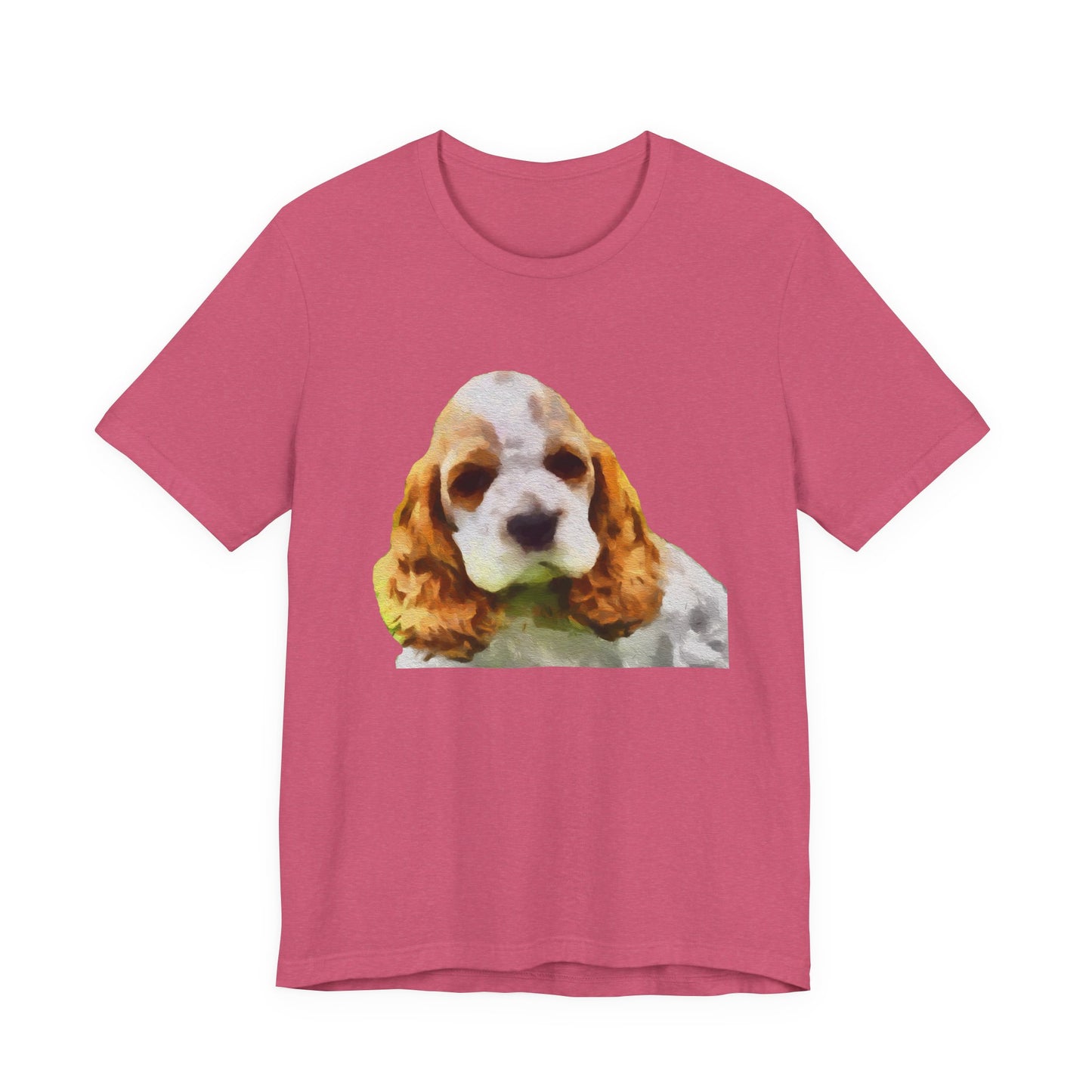 Cocker Spaniel 'Hogan' Unisex Jersey Short Sleeve Tee by DoggyLips ™