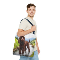 Irish Water Spaniel Polyester Tote Bag (AOP)