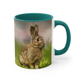 Rabbit 'Clover' Accent Coffee Mug, 11oz