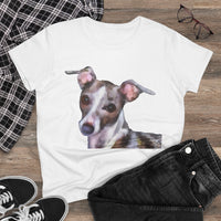 Italian Greyhound 'Lilly' Women's Midweight Cotton Tee