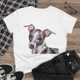 Italian Greyhound 'Lilly' Women's Midweight Cotton Tee