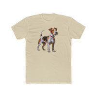 Wire Fox Terrier - Men's Fitted Cotton Crew Tee