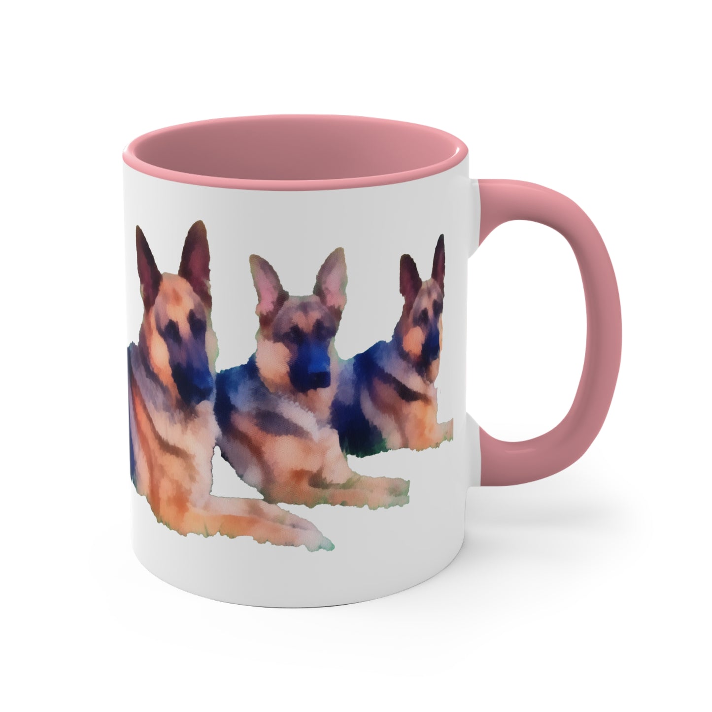 German Shepherd Trio Accent Coffee Mug, 11oz