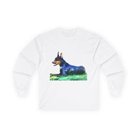 Doberman Pinscher Unisex Cotton Long Sleeve Tee
