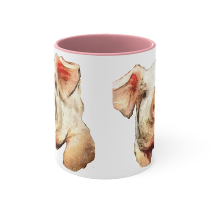 Pig 'Petunia' Accent Coffee Mug, 11oz