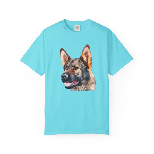 German Shepherd 'Hans' Unisex Relaxed Fit Garment-Dyed T-shirt