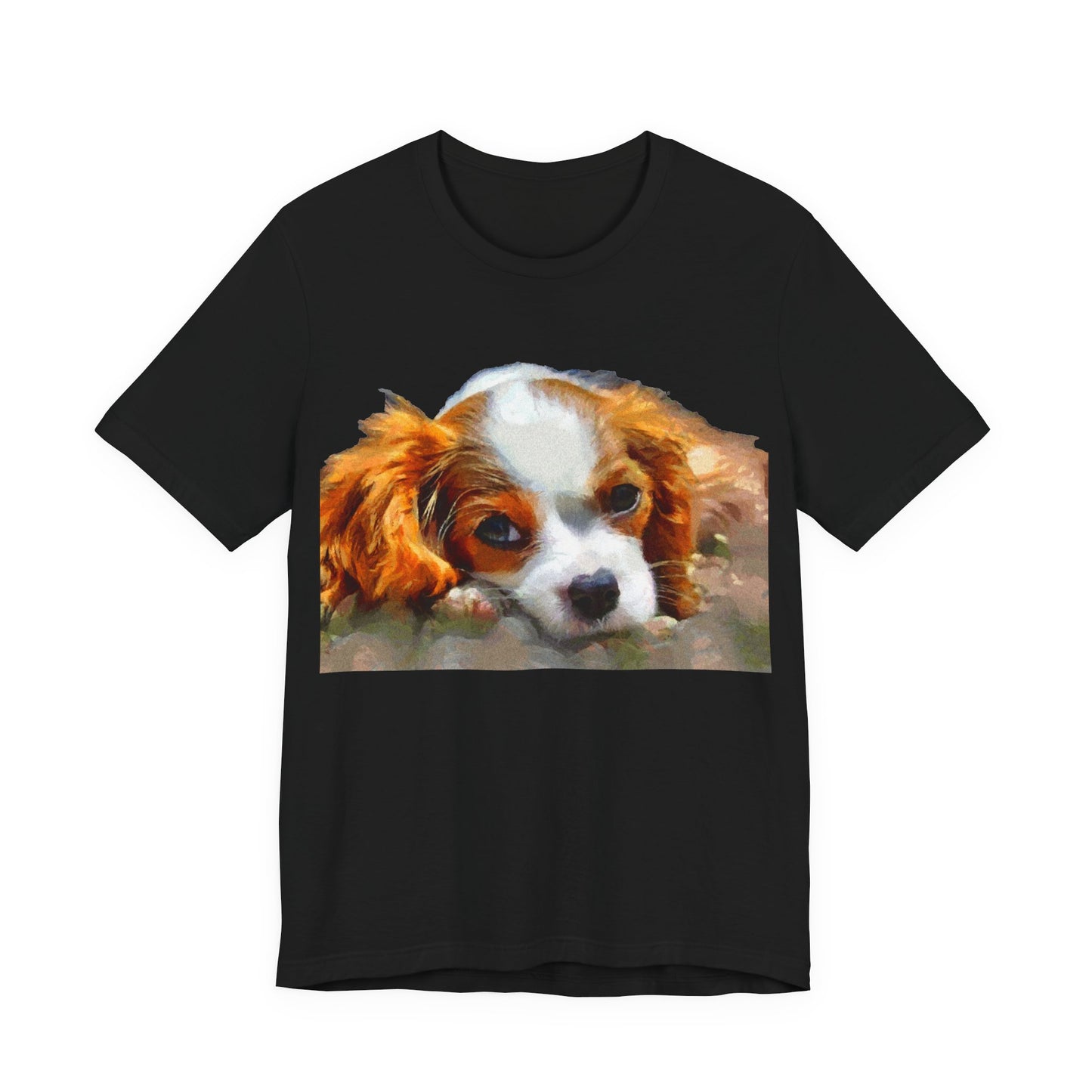 King Charles Spaniel 'Puppy #1' Unisex Jersey Short Sleeve Tee
