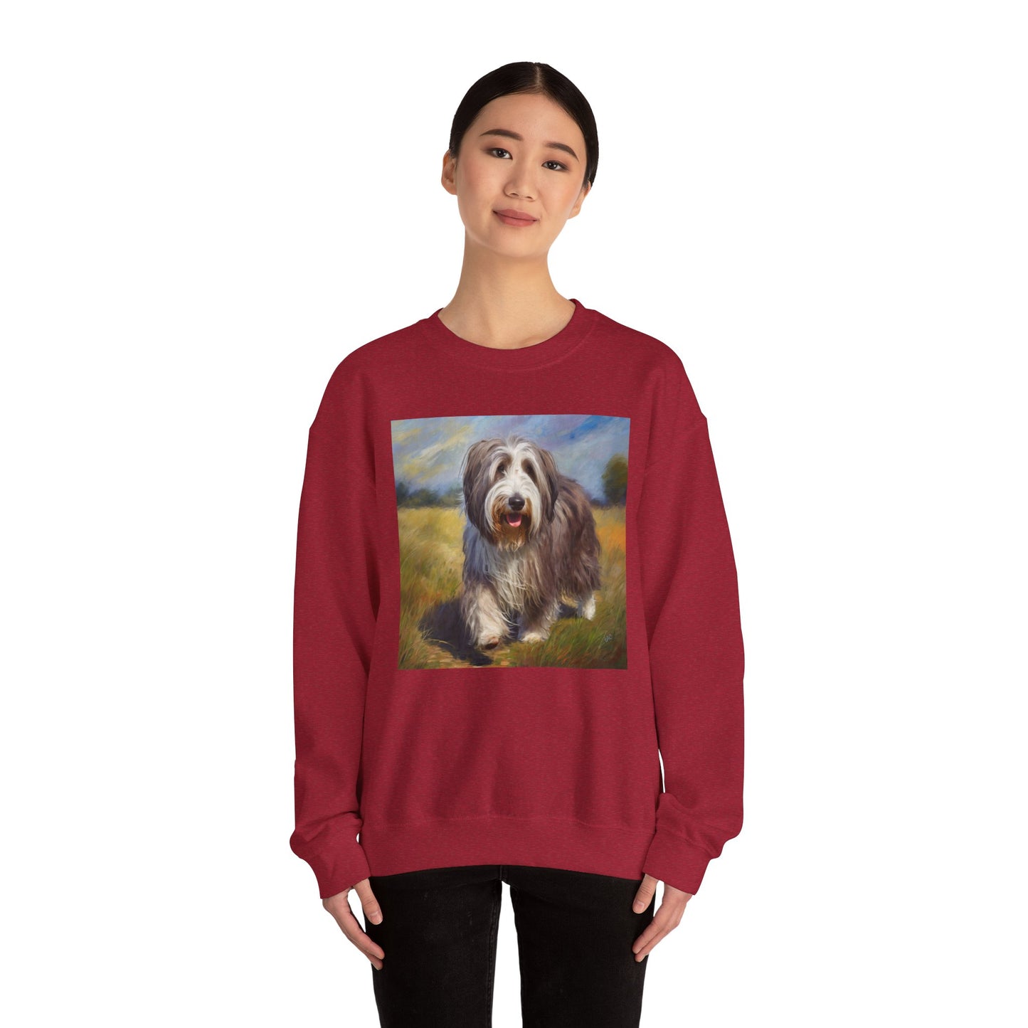 Bearded Collie Charm Crewneck Sweatshirt