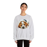 English Foxhound 'Sasha' Unisex 50/50 Crewneck Sweatshirt