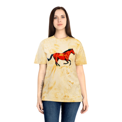 Horse 'Old Red' Unisex Cotton Color Blast T-Shirt