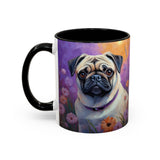 Pug - Accent Coffee Mug  - 2 Sizes