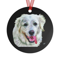 Great Pyrenees 'Heidi' Metal Ornaments