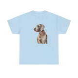 Weimaraner 'Rocky' Unisex Heavy Cotton Tee
