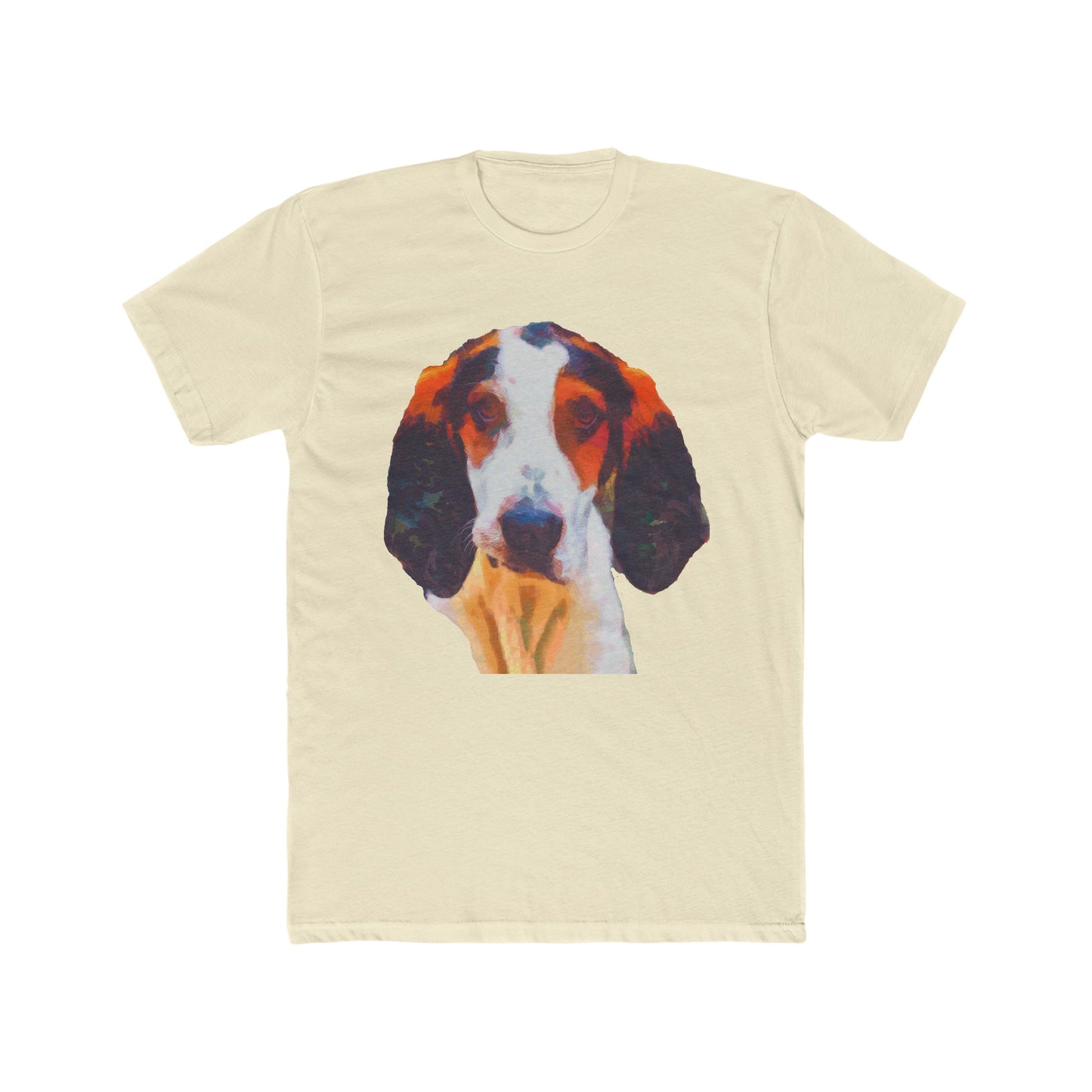 Treeing Walker Coonhound Men's Fitted Cotton Crew Tee