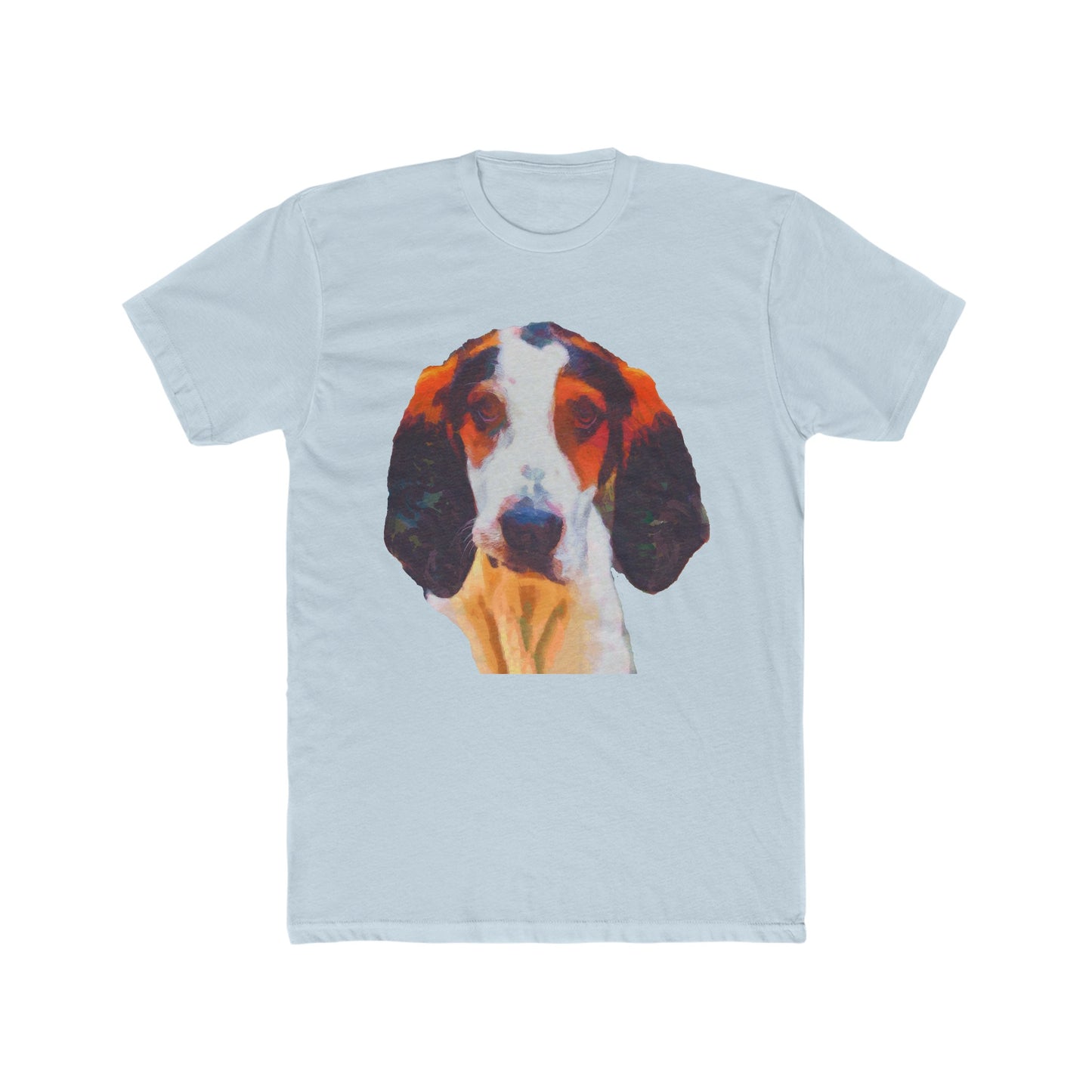 Treeing Walker Coonhound Men's Fitted Cotton Crew Tee