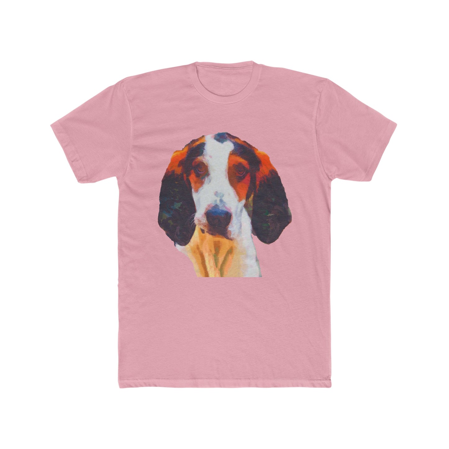 Treeing Walker Coonhound Men's Fitted Cotton Crew Tee