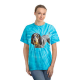 Blue Tick Coonhound Unisex Cotton Tie-Dye Tee, Cyclone