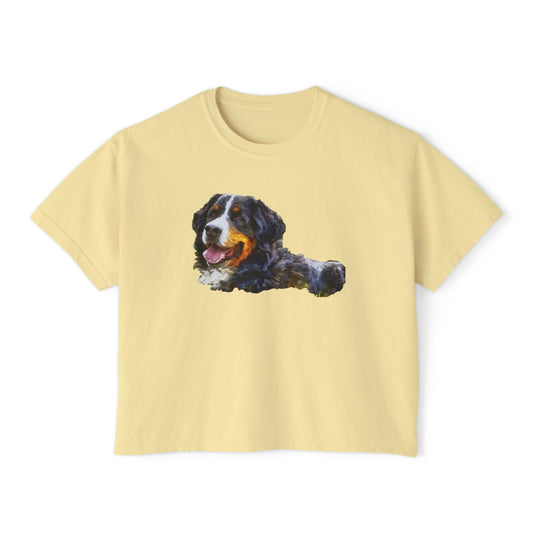 Bernese Mountain Dog #1 - Women's Oversized Boxy Tee