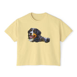 Bernese Mountain Dog #1 - Women's Oversized Boxy Tee