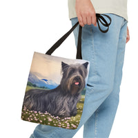 Skye Terrier Polyester Tote Bag (AOP)