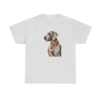 Weimaraner 'Rocky' Unisex Heavy Cotton Tee