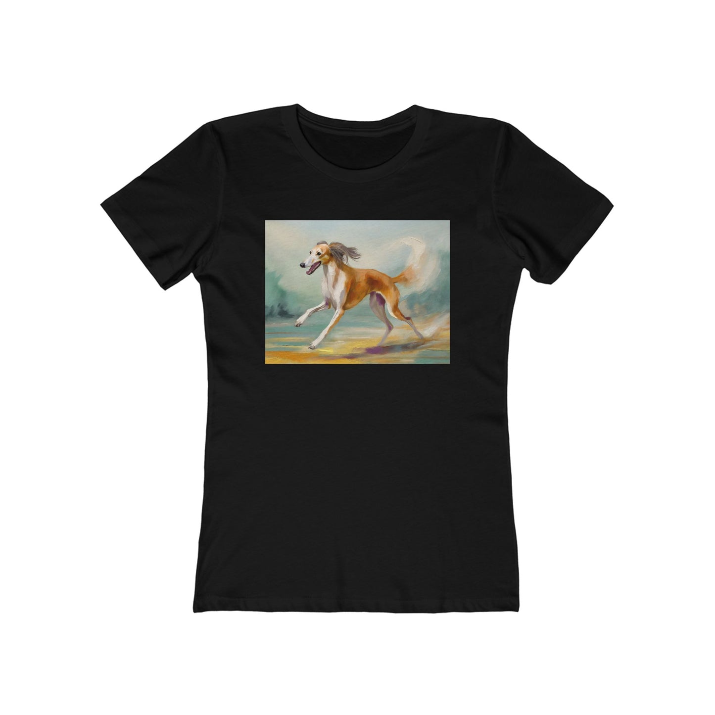 Saluki Women's Slim Fitted Ringspun Cotton Tee