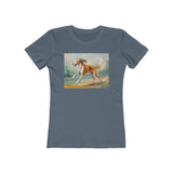 Saluki Women's Slim Fitted Ringspun Cotton Tee