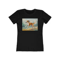 Saluki Women's Slim Fitted Ringspun Cotton Tee
