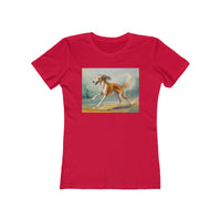 Saluki Women's Slim Fitted Ringspun Cotton Tee