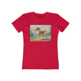 Saluki Women's Slim Fitted Ringspun Cotton Tee