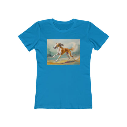 Saluki Women's Slim Fitted Ringspun Cotton Tee