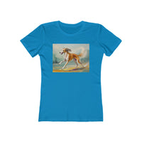 Saluki Women's Slim Fitted Ringspun Cotton Tee
