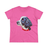 English Cocker Spaniel 'Tango' Women's Midweight Cotton Tee