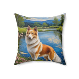 Norrbottenspets - Spun Polyester Throw Pillow