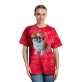 Pekingese Puppy Classic Tie-Dye Tee, Crystal