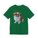 Pekingese Puppy Unisex Jersey Short Sleeve Tee