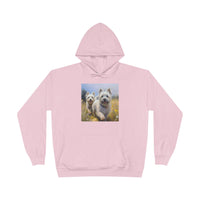 Cairn Terriers  -  Unisex Cotton Blend Fleece Lined Hoodie Sweatshirt