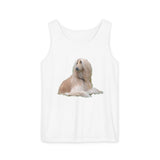 Afghan Hound Unisex Relaxed Fit Garment-Dyed Tank Top