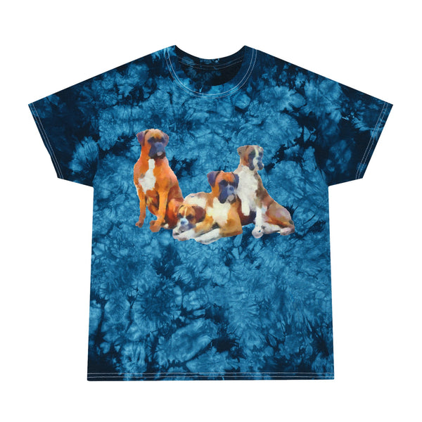 Boxer Quartet - Unisex Cotton Tie-Dye Tee, Crystal  -